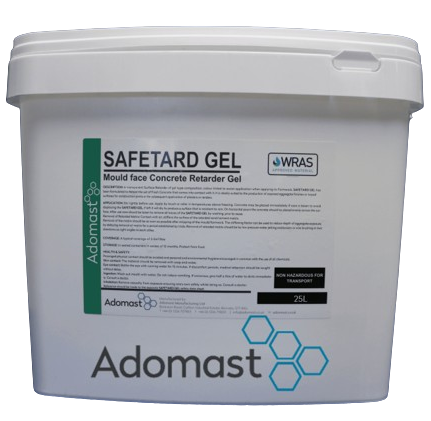 Adomast Safetard Gel Concrete Curing Compound 25 Litre Adomast Safetard Gel Concrete Curing Compound 25 Litre