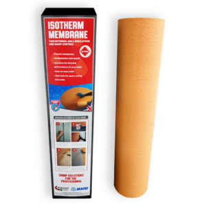 Packaging box next to roll of Isotherm Membrane