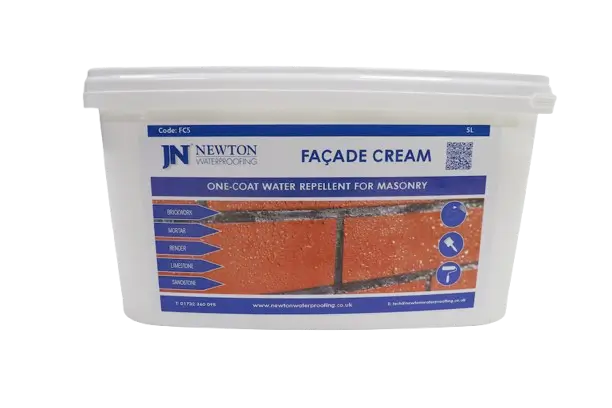 Newton Facade Cream One-Coat Water Repellent for Masonry