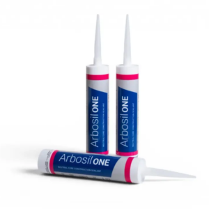 Three cartridges of Arbosil ONE light grey