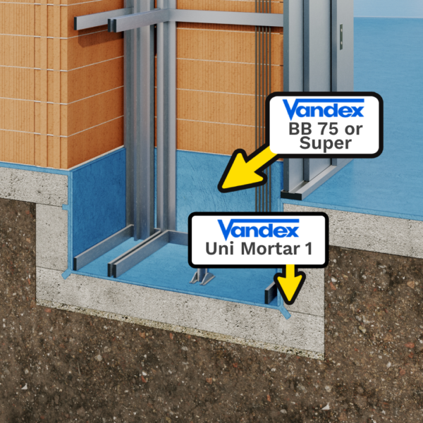Demonstration image of Vandex's Uni Mortar 1 and BB 75/Super in use