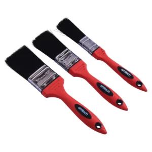 Amtech 3 Piece Paint Brush Set - No Bristle Loss w/ Soft Handle