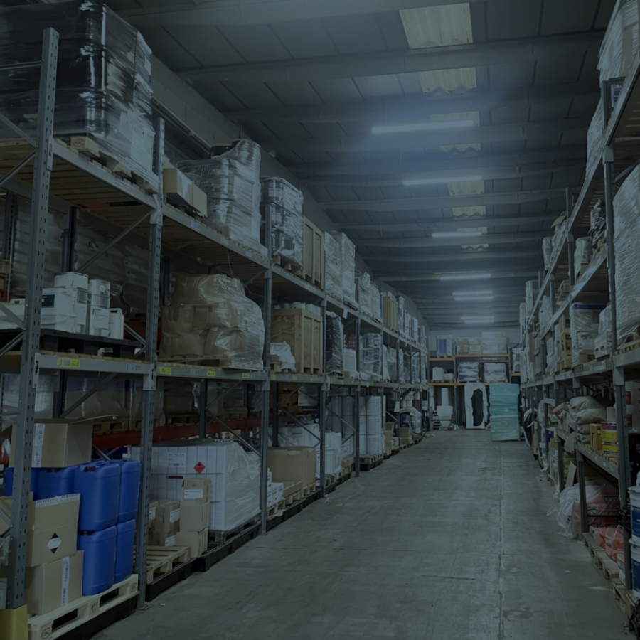Image of a stocked warehouse
